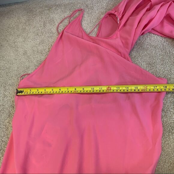 ZARA pink cape maxi dress limited edition Sz XL NWT - Picture 12 of 16